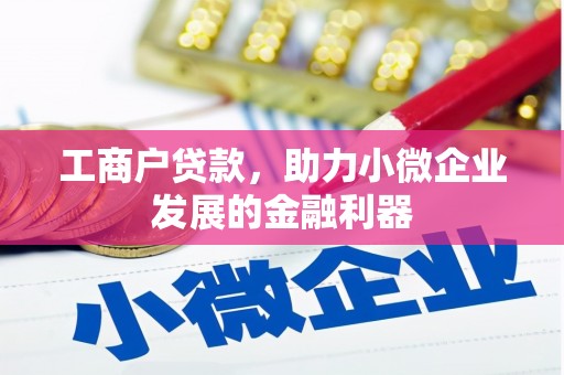 兴业工商户贷款，助力小微企业发展的金融利器
