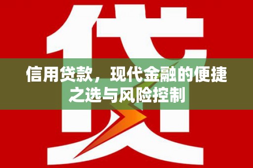 兴业信用贷款，现代金融的便捷之选与风险控制