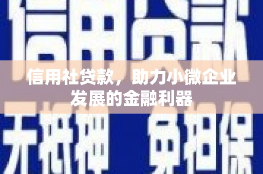 兴业信用社贷款，助力小微企业发展的金融利器
