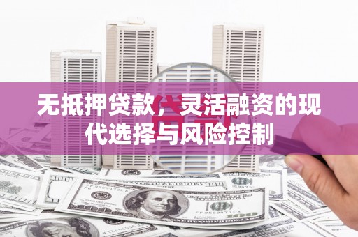 兴业无抵押贷款，灵活融资的现代选择与风险控制