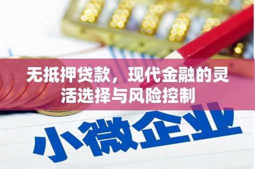 兴业无抵押贷款，现代金融的灵活选择与风险控制